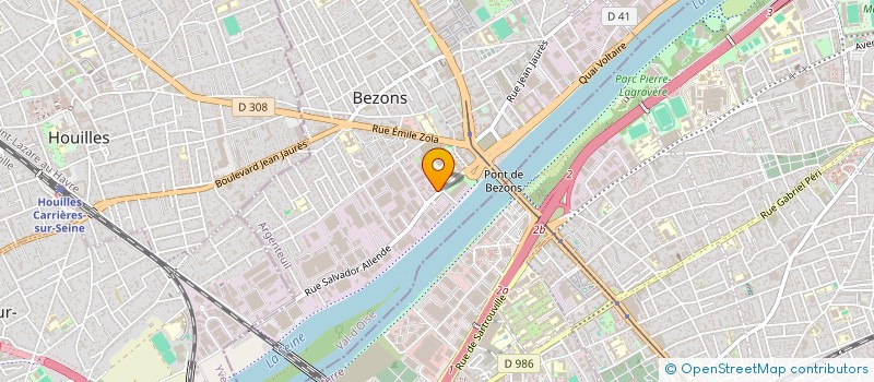 localisation de l'entreprise RBS ECHAFAUDAGE  BEZONS