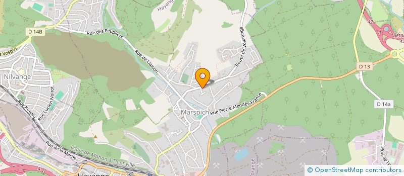 localisation de l'entreprise RBS IMMOBILIER  HAYANGE