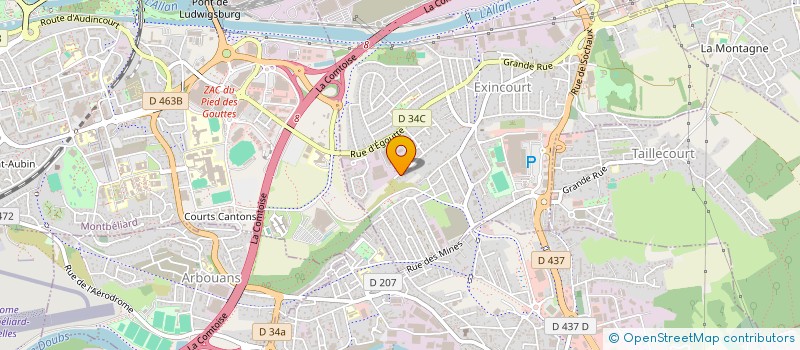 localisation de l'entreprise RBSERVICES à EXINCOURT