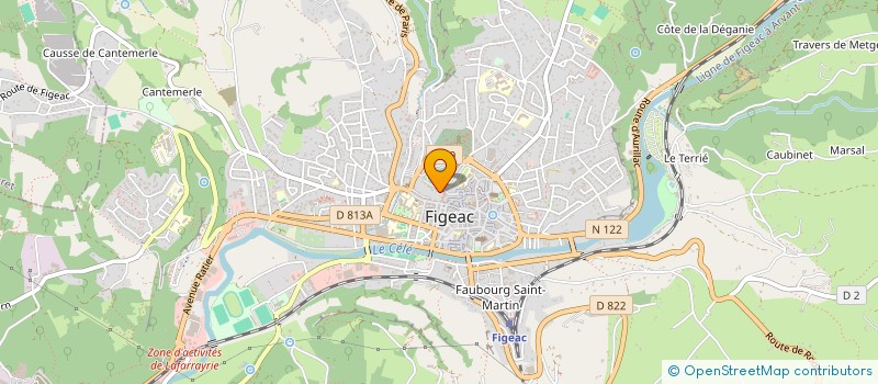 localisation de l'entreprise RBT CONSEIL  FIGEAC