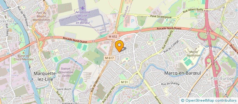 localisation de l'entreprise RBT IMMO à MARCQ-EN-BARŒUL