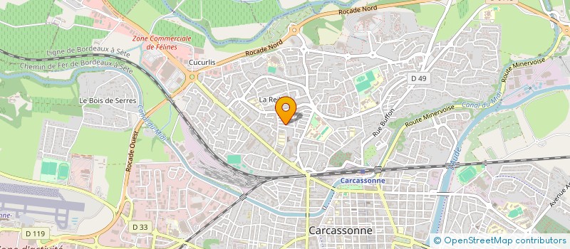 localisation de l'entreprise RBTP à CARCASSONNE