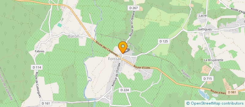 localisation de l'entreprise RBTP30  FOISSAC