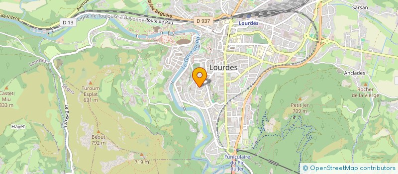 localisation de l'entreprise RBTP65  LOURDES