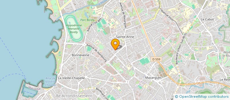 localisation de l'entreprise RBVA4 à MARSEILLE 8EME