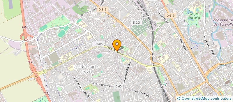 localisation de l'entreprise RBZ  LES NOES-PRES-TROYES