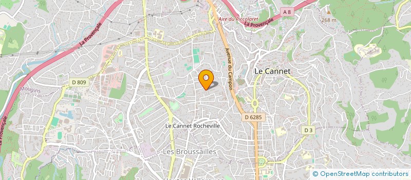localisation de l'entreprise RBZ à LE CANNET