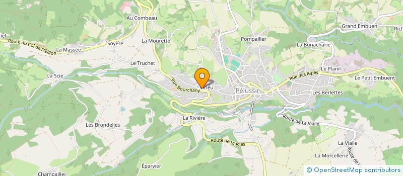 localisation de l'entreprise RBZ BOUTIQUE  PELUSSIN