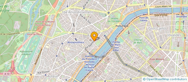 localisation de l'entreprise RC 1737  PARIS