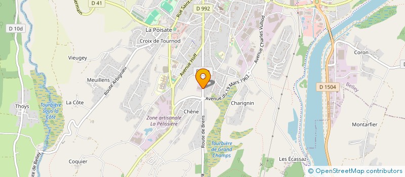 localisation de l'entreprise RC 2 G  BELLEY