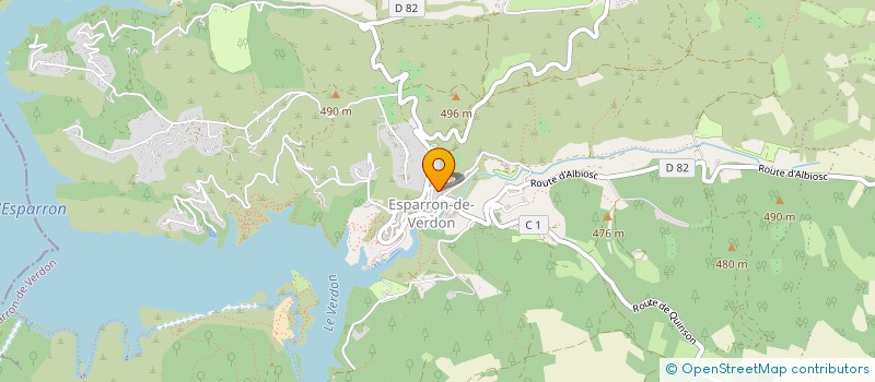 localisation de l'entreprise RC 2019  ESPARRON-DE-VERDON