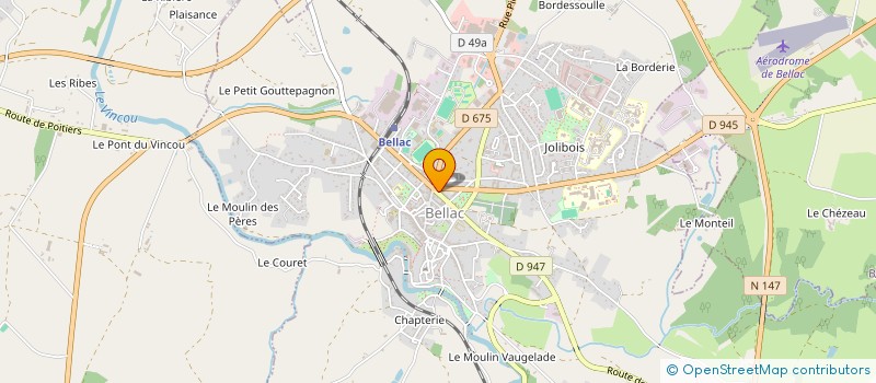 localisation de l'entreprise RC  BELLAC