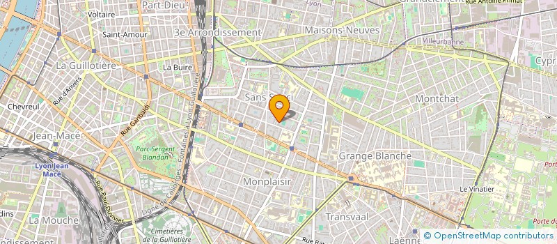 localisation de l'entreprise RC 7 CHEMINS  LYON