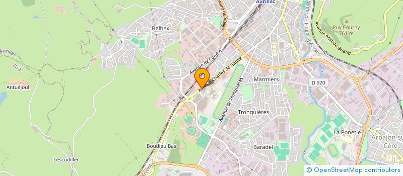 localisation de l'entreprise RC à AURILLAC