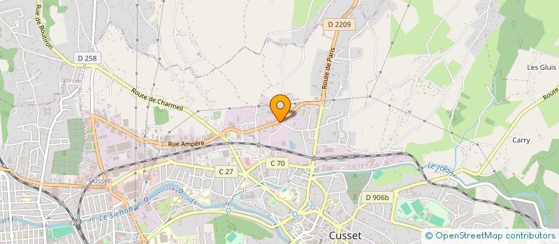 localisation de l'entreprise RC à CUSSET