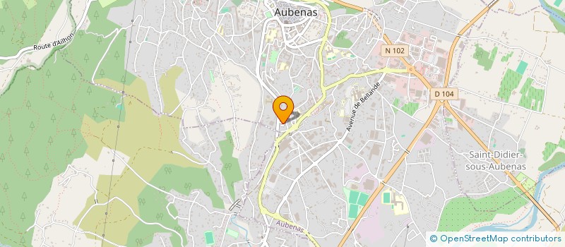 localisation de l'entreprise RC AERO SERVICES à AUBENAS