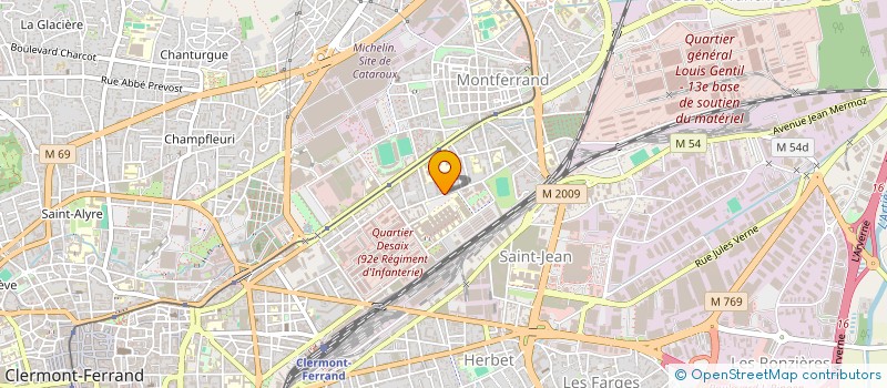 localisation de l'entreprise RC AMO  CLERMONT-FERRAND