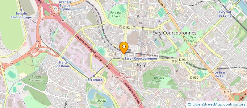 localisation de l'entreprise RC AULNAY 2 SCI à EVRY-COURCOURONNES