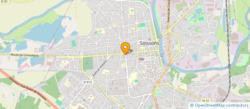 localisation de l'entreprise RC BAT à SOISSONS