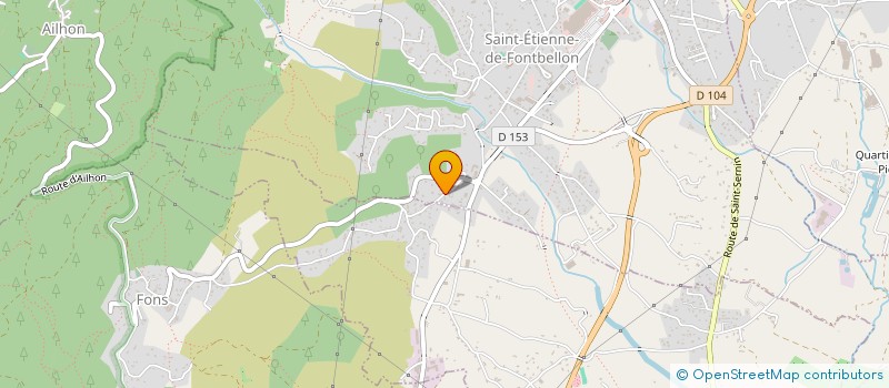 localisation de l'entreprise RC BATI à SAINT-ETIENNE-DE-FONTBELLON