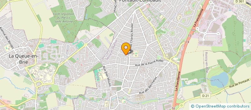 localisation de l'entreprise RC BATI RENOV à PONTAULT-COMBAULT
