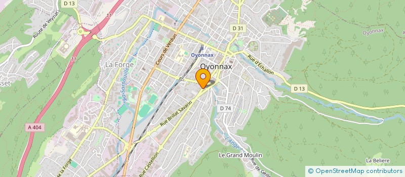 localisation de l'entreprise RC BATIMENT à OYONNAX