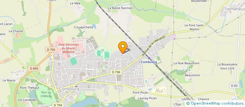 localisation de l'entreprise RC BOX  COMBOURG