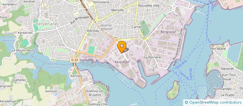 localisation de l'entreprise RC BRETAGNE à LORIENT