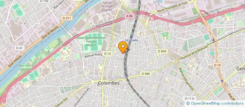 localisation de l'entreprise RC BUREAU à COLOMBES