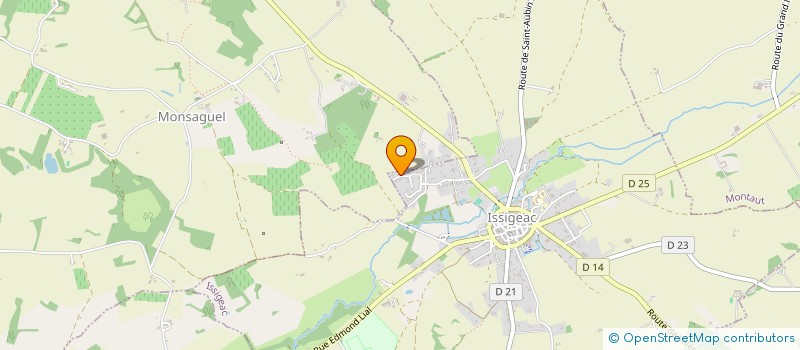 localisation de l'entreprise RC CARRELAGE  ISSIGEAC