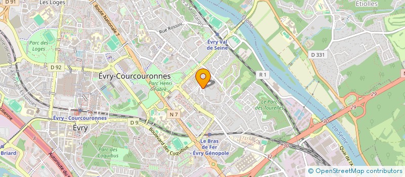 localisation de l'entreprise RC CLEAN à EVRY-COURCOURONNES