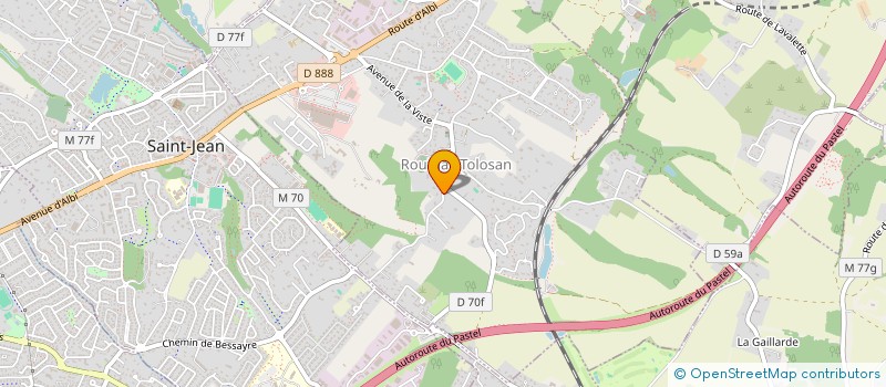 localisation de l'entreprise RC CONSEIL CONSTRUCTION  ROUFFIAC-TOLOSAN