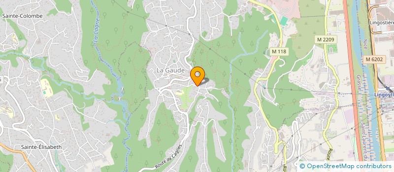 localisation de l'entreprise RC CONSTRUCTION  LA GAUDE