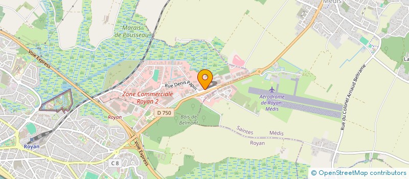 localisation de l'entreprise RC CUISINES à ROYAN