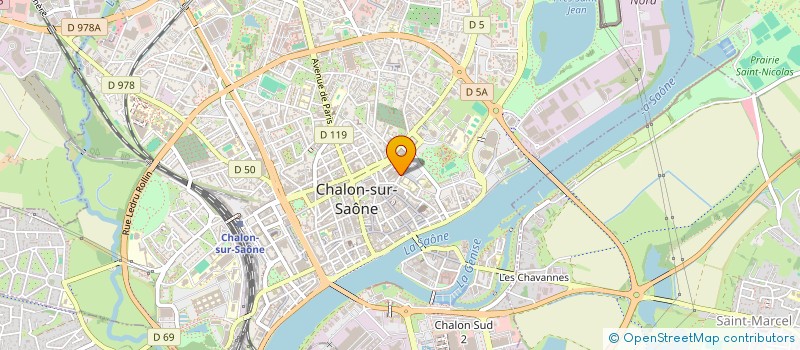 localisation de l'entreprise RC-DIFF à CHALON-SUR-SAONE