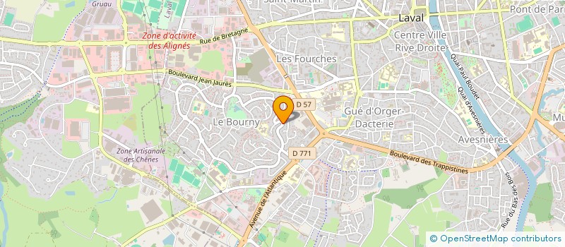 localisation de l'entreprise RC ELEC à LAVAL