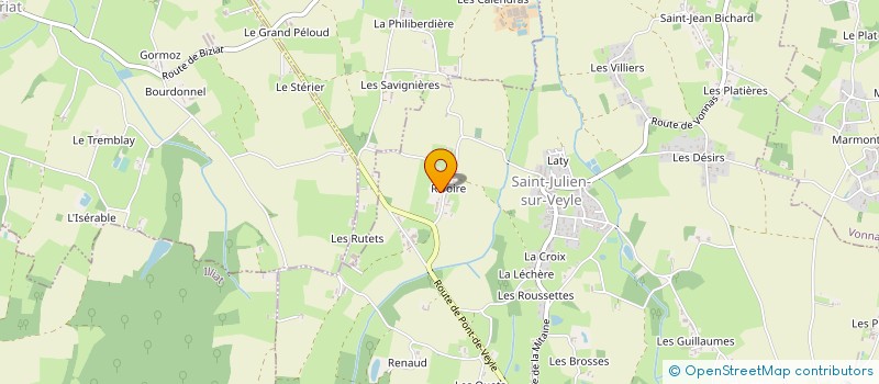 localisation de l'entreprise RC ELECTRO'TECH à SAINT-JULIEN-SUR-VEYLE