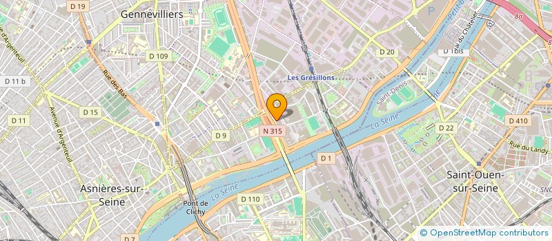 localisation de l'entreprise RC ENVIRONNEMENT à ASNIERES-SUR-SEINE