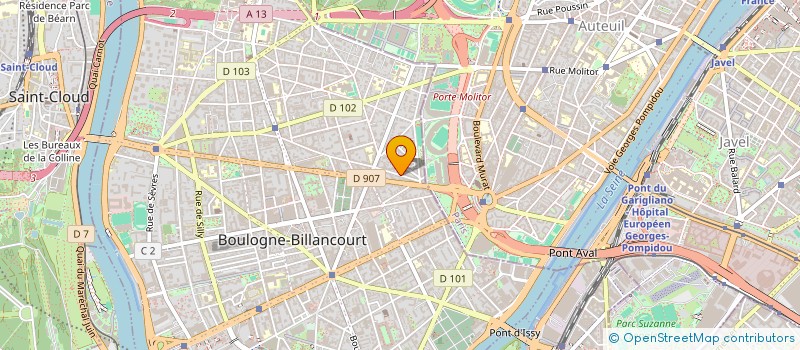 localisation de l'entreprise RC EVENTS PARIS à BOULOGNE-BILLANCOURT