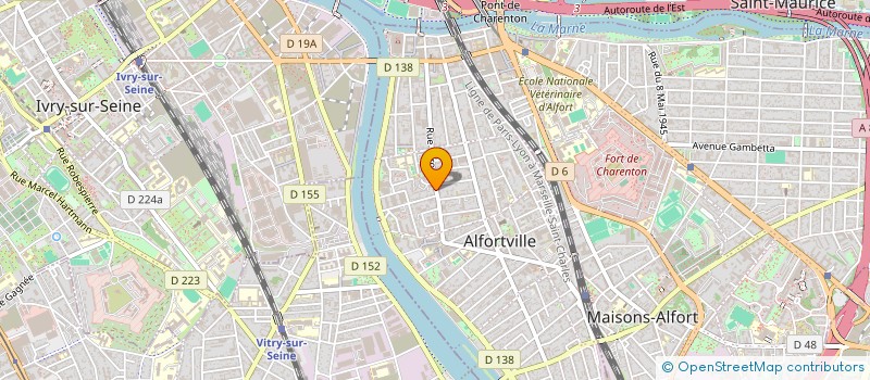 localisation de l'entreprise RC FINANCES à ALFORTVILLE