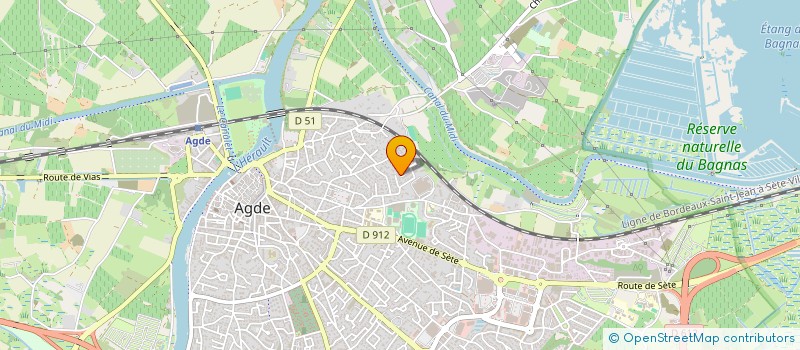 localisation de l'entreprise RC GROUPE  AGDE
