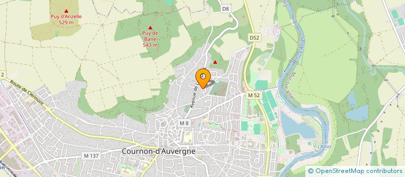 localisation de l'entreprise RC IMMO  COURNON D AUVERGNE