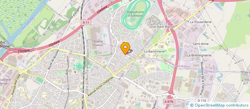 localisation de l'entreprise RC IMMO à ANGERS