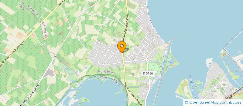 localisation de l'entreprise RC IMMO  MARSEILLAN