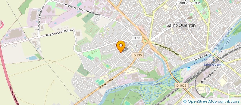 localisation de l'entreprise RC IMMO à SAINT QUENTIN