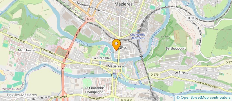 localisation de l'entreprise RC IMMO à CHARLEVILLE-MEZIERES