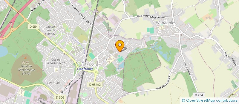 localisation de l'entreprise RC IMMO  LIBERCOURT