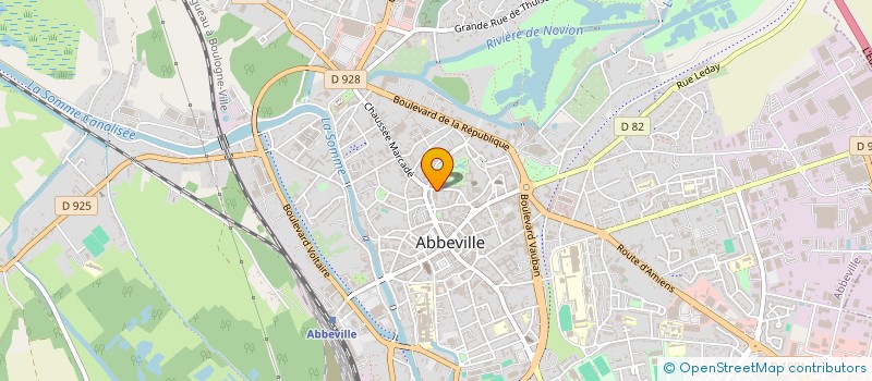 localisation de l'entreprise RC IMMO à ABBEVILLE