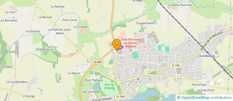 localisation de l'entreprise RC IMMO  COMBOURG