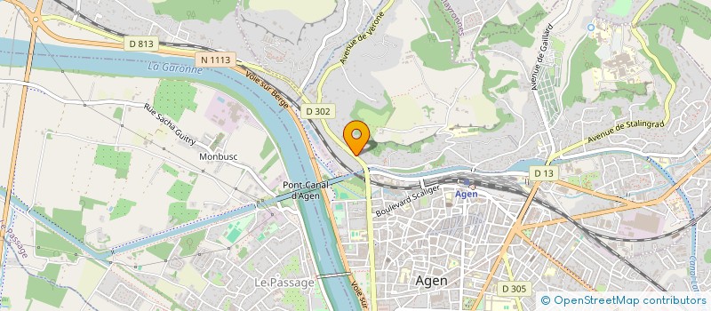 localisation de l'entreprise RC IMMO  AGEN